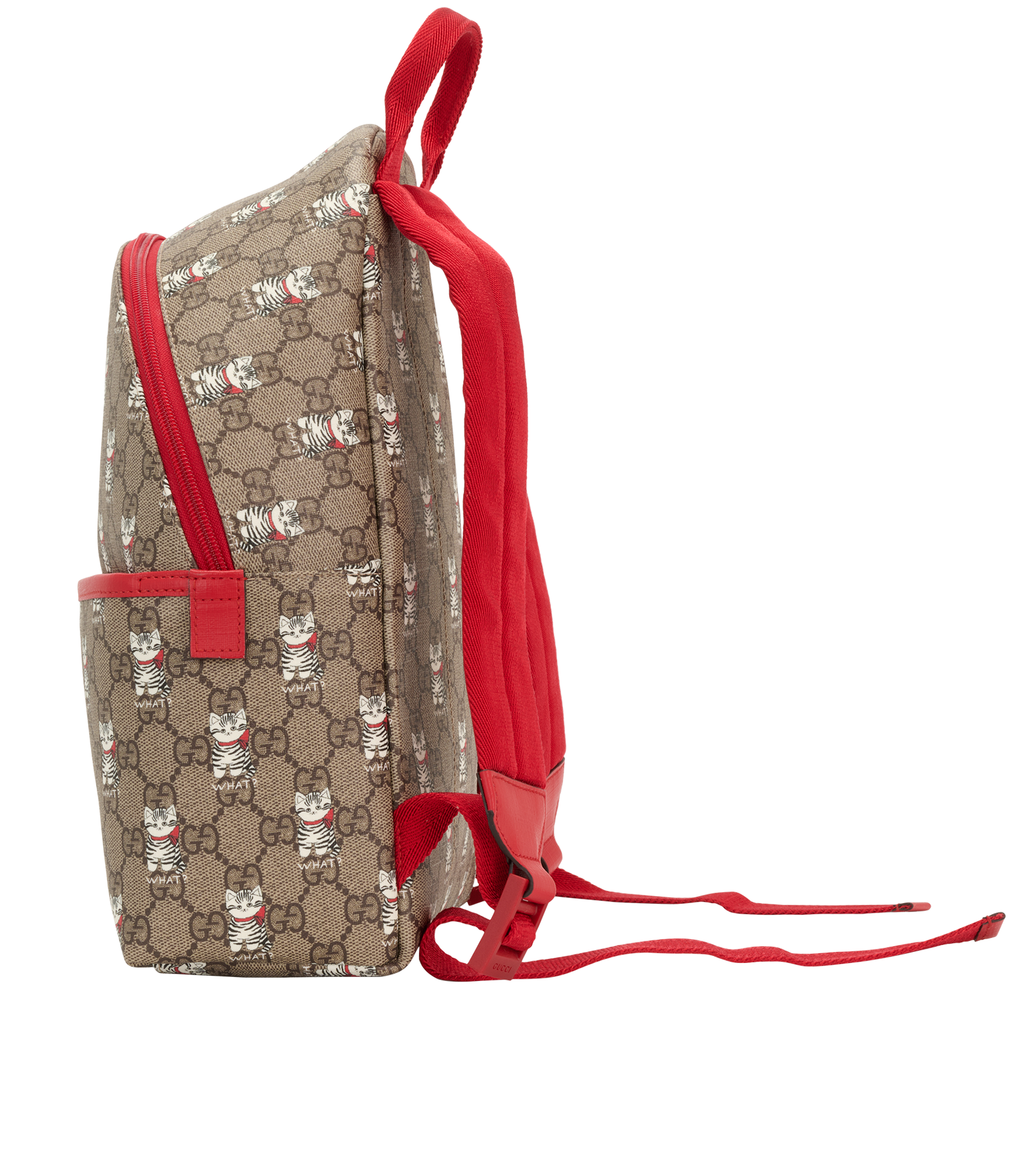 GG Cats Print Backpack, &pound;450, Handbags, Brown, Canvas, Bottom view